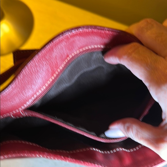 Coach Red Leather Shoulder Bag - Picture 6 of 11